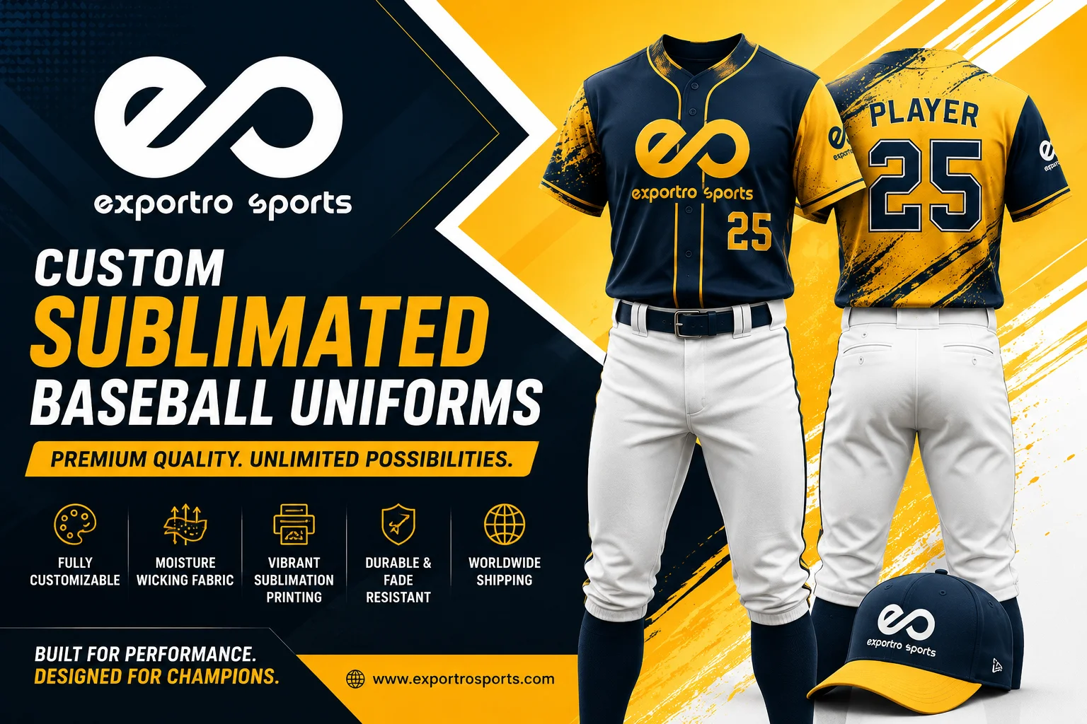 Custom Sublimated Baseball Uniforms