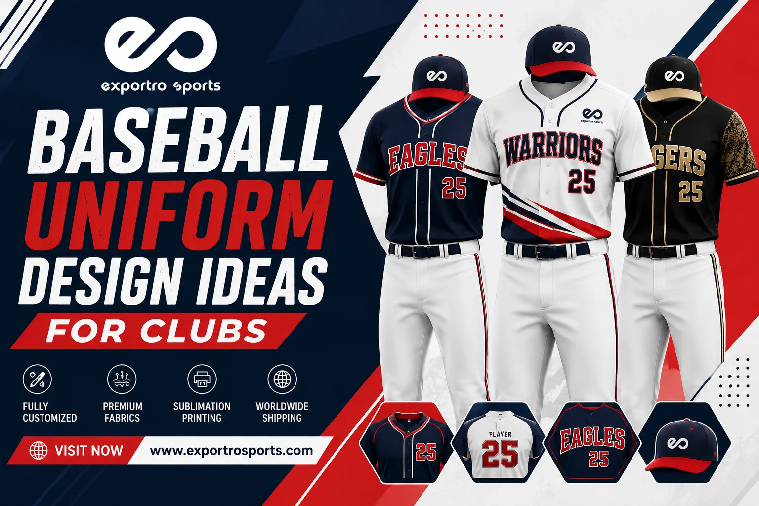 Baseball uniform design ideas for clubs