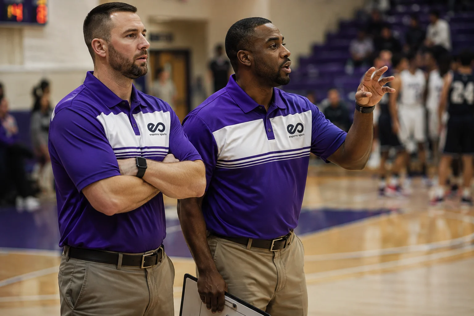 Custom Basketball Coach Polos